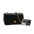 VINTAGE CHANEL FULL FLAP CHAIN SHUOLDER BAG BLACK LAMB SKIN GOLD HARDWARE 90341718