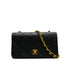 VINTAGE CHANEL FULL FLAP CHAIN SHUOLDER BAG BLACK LAMB SKIN GOLD HARDWARE 90341718