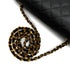 VINTAGE CHANEL FULL FLAP BIG COCO CHAIN SHUOLDER BAG BLACK LAMB SKIN GOLD HARDWARE 90341722