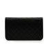 VINTAGE CHANEL FULL FLAP CHAIN SHUOLDER BAG BLACK LAMB SKIN GOLD HARDWARE 90341850