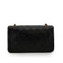 VINTAGE CHANEL FULL FLAP CHAIN SHUOLDER BAG BLACK LAMB SKIN GOLD HARDWARE 90343235