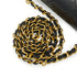VINTAGE CHANEL FULL FLAP CHAIN SHUOLDER BAG BLACK LAMB SKIN GOLD HARDWARE 90343235