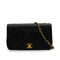 VINTAGE CHANEL FULL FLAP CHAIN SHUOLDER BAG BLACK LAMB SKIN GOLD HARDWARE 90343928