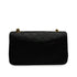 VINTAGE CHANEL FULL FLAP CHAIN SHUOLDER BAG BLACK LAMB SKIN GOLD HARDWARE 90343928