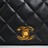 VINTAGE CHANEL FULL FLAP CHAIN SHUOLDER BAG BLACK LAMB SKIN GOLD HARDWARE 90343928