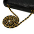 VINTAGE CHANEL FULL FLAP CHAIN SHUOLDER BAG BLACK LAMB SKIN GOLD HARDWARE 90344445