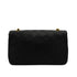 VINTAGE CHANEL FULL FLAP CHAIN SHUOLDER BAG BLACK LAMB SKIN GOLD HARDWARE 90346001