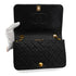 VINTAGE CHANEL FULL FLAP CHAIN SHUOLDER BAG BLACK LAMB SKIN GOLD HARDWARE 90346001