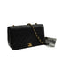 VINTAGE CHANEL FULL FLAP CHAIN SHUOLDER BAG BLACK LAMB SKIN GOLD HARDWARE 90346133