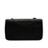 VINTAGE CHANEL FULL FLAP CHAIN SHUOLDER BAG BLACK LAMB SKIN GOLD HARDWARE 90346133