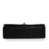 VINTAGE CHANEL FULL FLAP CHAIN SHUOLDER BAG BLACK LAMB SKIN GOLD HARDWARE 90346133