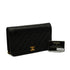 VINTAGE CHANEL FULL FLAP CHAIN SHUOLDER BAG BLACK LAMB SKIN GOLD HARDWARE 90346879