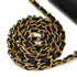 VINTAGE CHANEL FULL FLAP CHAIN SHUOLDER BAG BLACK LAMB SKIN GOLD HARDWARE 90350370