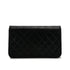 VINTAGE CHANEL FULL FLAP CHAIN SHUOLDER BAG BLACK LAMB SKIN GOLD HARDWARE 90319991
