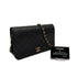 VINTAGE CHANEL FULL FLAP CHAIN SHUOLDER BAG BLACK LAMB SKIN GOLD HARDWARE 90319991