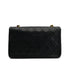 VINTAGE CHANEL FULL FLAP CHAIN SHUOLDER BAG BLACK LAMB SKIN GOLD HARDWARE 90321121