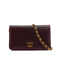 VINTAGE CHANEL FULL FLAP CHAIN SHUOLDER BAG BORDEAUX LIZARD GOLD HARDWARE 90326773