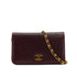 VINTAGE CHANEL FULL FLAP CHAIN SHUOLDER BAG BORDEAUX LIZARD GOLD HARDWARE 90326773