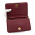 VINTAGE CHANEL FULL FLAP CHAIN SHUOLDER BAG BORDEAUX LIZARD GOLD HARDWARE 90326773