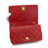 VINTAGE CHANEL FULL FLAP CHAIN SHUOLDER BAG RED LAMB SKIN GOLD HARDWARE 90327050