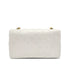 VINTAGE CHANEL FULL FLAP CHAIN SHUOLDER BAG WHITE LAMB SKIN GOLD HARDWARE 90321767