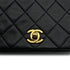 VINTAGE CHANEL FULL FLAP MINI CHAIN SHUOLDER BAG BLACK LAMB SKIN GOLD HARDWARE 90321014