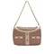 VINTAGE CHANEL GIRL CHANEL JACKET MOTIF CHAIN SHOULDER BAG PINK BEIGE LAMB SKIN 90343942