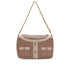 VINTAGE CHANEL GIRL CHANEL JACKET MOTIF CHAIN SHOULDER BAG PINK BEIGE LAMB SKIN 90343942