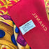 VINTAGE CHANEL GRIPOIX PATTERN SCARF RED MULTICOLOR SILK 90321078