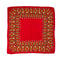 VINTAGE CHANEL GRIPOIX PATTERN SCARF RED MULTICOLOR SILK 90322056