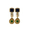 VINTAGE CHANEL GRIPOIX EARRINGS COCOMARK SWING ACCESSORY 96A 90326645