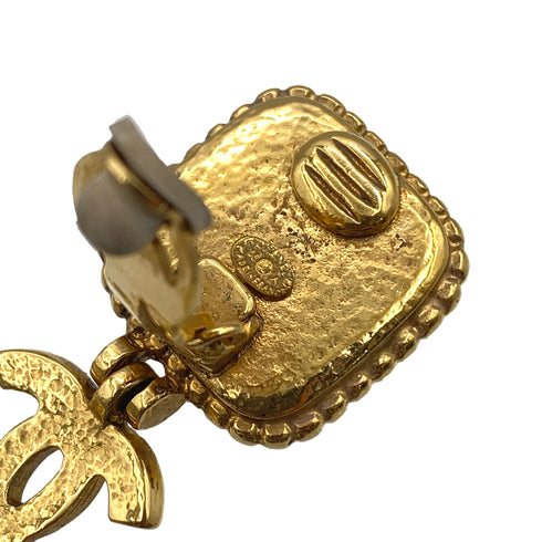 VINTAGE CHANEL GRIPOIX EARRINGS COCOMARK SWING ACCESSORY 96A 90326645
