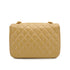 VINTAGE CHANEL HALF MOON CHAIN SHOULDER BAG BEIGE LAMB SKIN GOLD HARDWARE 90317895