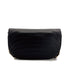 VINTAGE CHANEL HALF MOON CHAIN SHOULDER BAG BLACK LAMB SKIN GOLD HARDWARE 90315013