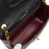 VINTAGE CHANEL HALF MOON CHAIN SHOULDER BAG BLACK LAMB SKIN GOLD HARDWARE 90333726