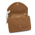 VINTAGE CHANEL HALF MOON CHAIN SHOULDER BAG BROWN LAMB SKIN GOLD HARDWARE 90318628