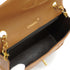VINTAGE CHANEL HALF MOON CHAIN SHOULDER BAG BROWN LAMB SKIN GOLD HARDWARE 90318628
