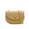 VINTAGE CHANEL HALF MOON MATELASSE CHAIN SHOULDER BAG BEIGE LAMB SKIN GOLD HARDWARE 90333734