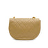 VINTAGE CHANEL HALF MOON MATELASSE CHAIN SHOULDER BAG BEIGE LAMB SKIN GOLD HARDWARE 90333734