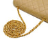 VINTAGE CHANEL HALF MOON MATELASSE CHAIN SHOULDER BAG BEIGE LAMB SKIN GOLD HARDWARE 90333734