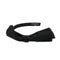 VINTAGE CHANEL HEADBAND RIBBON BLACK SATIN HAIR ACCESSORY 90338900