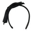 VINTAGE CHANEL HEADBAND RIBBON BLACK SATIN HAIR ACCESSORY 90338900