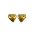VINTAGE CHANEL HEART EARRINGS COCOMARK GOLD ACCESSORY 93P 90322159