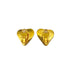 VINTAGE CHANEL HEART EARRINGS COCOMARK GOLD ACCESSORY 93P 90322159
