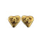 VINTAGE CHANEL HEART EARRINGS COCOMARK GOLD ACCESSORY 93P 90323107