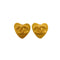 VINTAGE CHANEL HEART EARRINGS COCOMARK GOLD ACCESSORY 95P 90334241