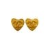 VINTAGE CHANEL HEART EARRINGS COCOMARK GOLD ACCESSORY 95P 90334241