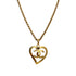 VINTAGE CHANEL HEART NECKLACE COCOMARK GOLD ACCESSORY 95P 90323097