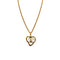 VINTAGE CHANEL HEART NECKLACE COCOMARK GOLD ACCESSORY 95P 90323138