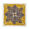 VINTAGE CHANEL JEWELRY CHAIN PATTERN SCARF WHITE BLUE GOLD SILK 90322222